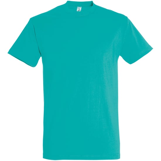 SOLS Mens Imperial Heavyweight Short Sleeve T-Shirt (Karibik Blau) - Image 1