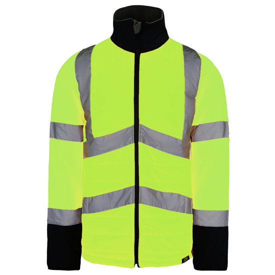 Dickies Hi-Vis Loudon Mens Yellow Reflective Jacke - Image 1