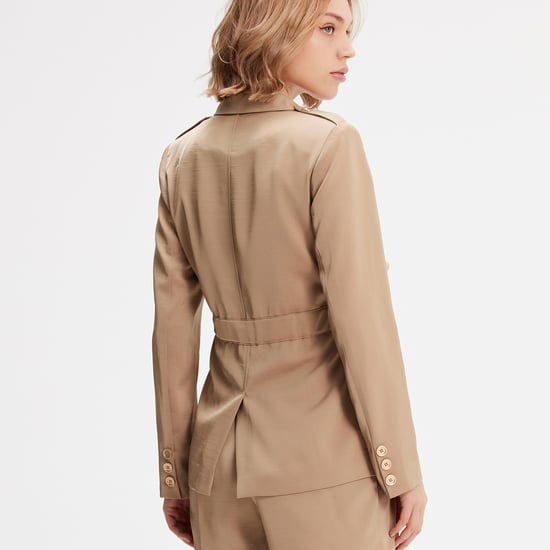 Safari-Blazer mit geraffter Taille - Image 5