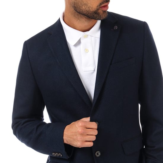 Men's Ted Baker Glen Semi Plain Wool Blazer in Navy
