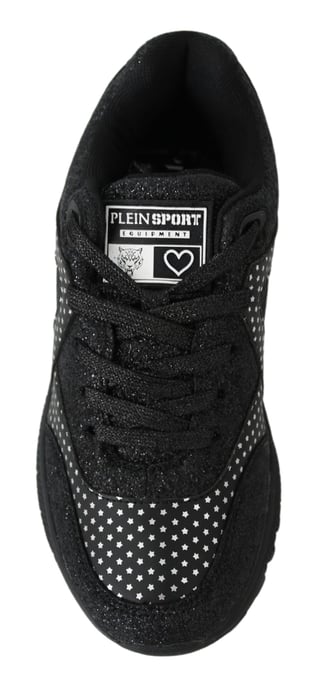 Plein Sport Women's Black Polyester Runner Jasmines Sneakers Shoes