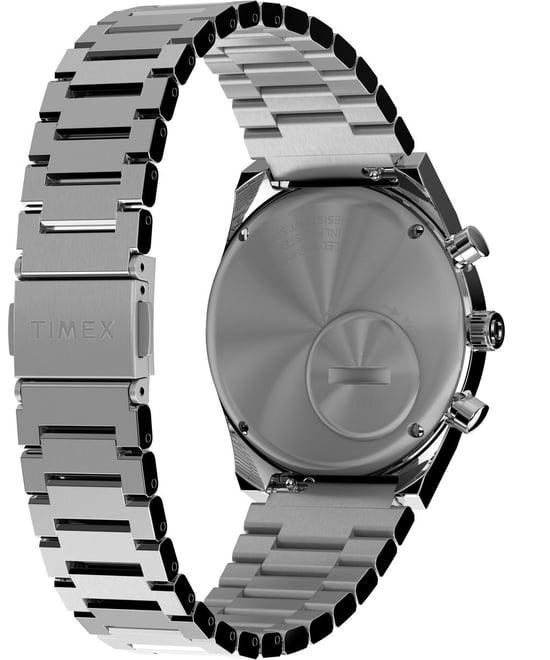 Timex Q Falcon Eye Chrono Herren Silber Uhr TW2W33700 - Image 4