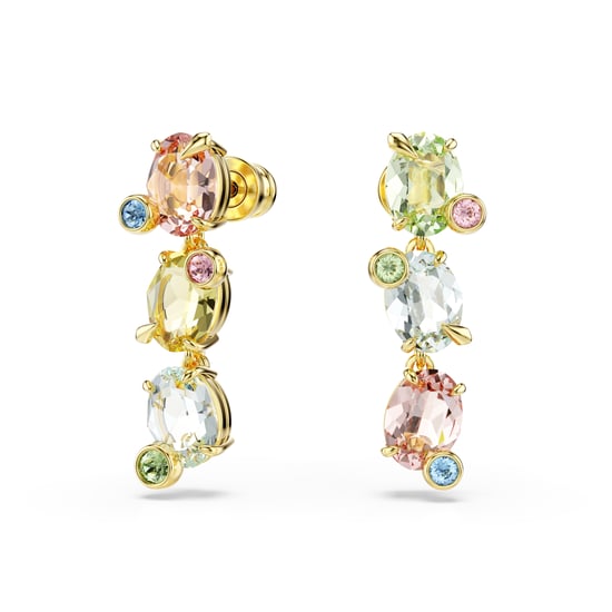 Swarovski 'Gema' Damen Ohrhänger aus vergoldetem Metall - Gold 5714815 - Image 1
