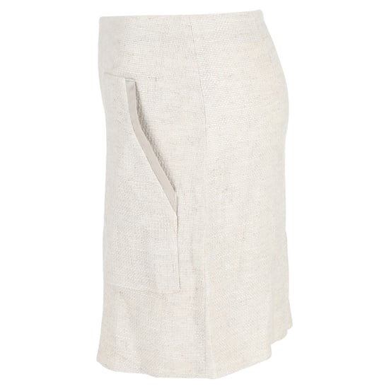 Emporio Armani Anzug Minirock aus crèmefarbener Leinen - Image 2
