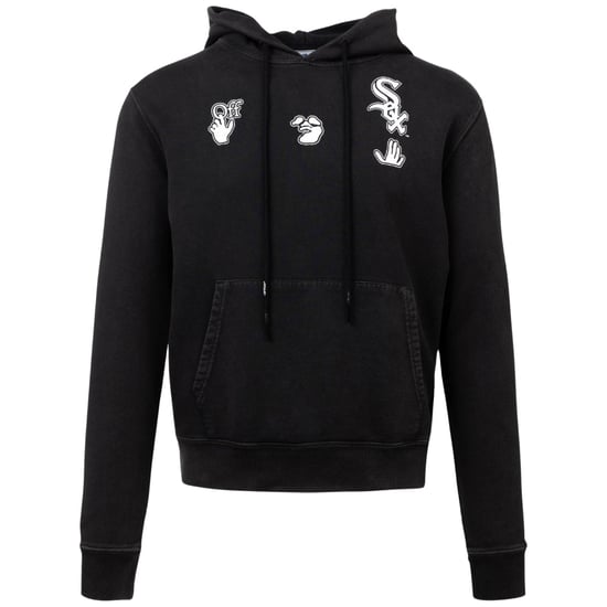 Off-White X MLB Chicago White Sox Slim Fit Black Hoodie