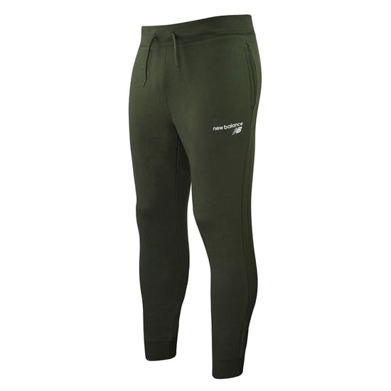 New Balance Stretch Graphic Logo Green Mens Classic Core Track Pants MP03901 ARG