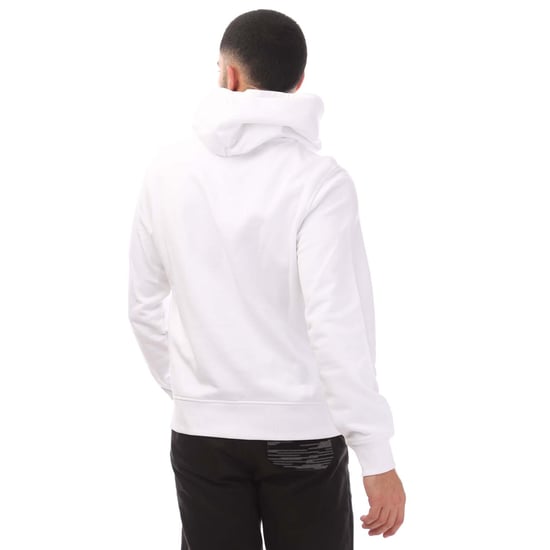 Diesel - Kapuzenpullover mit kleinem, verblasstem lilafarbenem Logo in Weiß - Image 2