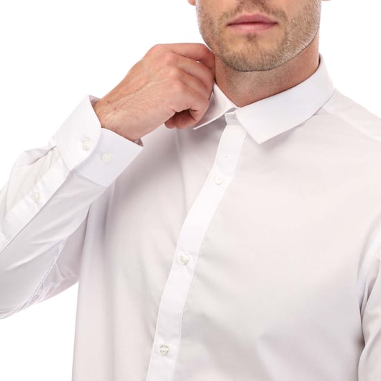 Chemise Joe manches longues Jack Jones Pour Homme en Blanc - Image 3