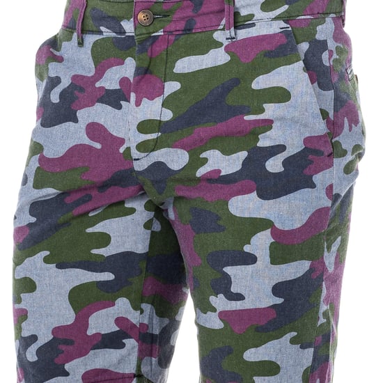 Bermuda shorts with straight cut hems and belt loops LMB007 man