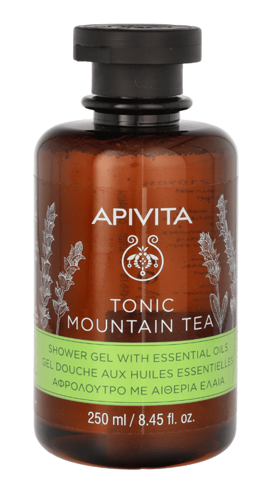 Apivita Tonic Mountain Tea Shower Gel. - Image 1