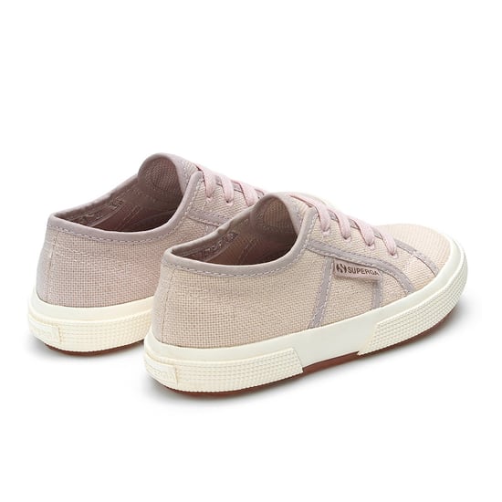 Superga Childrens/Kids 2750 Organic Canvas Trainers (Pink Magenta Leaves)