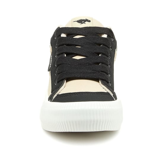 Rocket Dog Cheery Blocked Damen Sneakers aus Baumwolle in Schwarz/Natur - Image 3