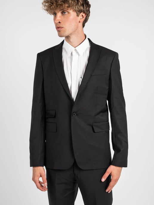 Les Hommes Garnitur Classic City Herren schwarz - Image 3
