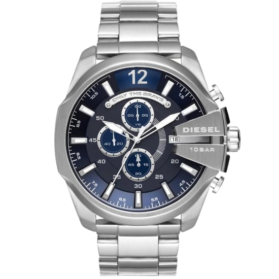 Diesel Herren Mega Chief Serie Silber Uhr - Image 1