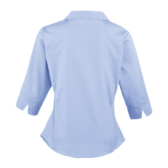 Premier - Bluse für Damen 3/4 Ärmel (Mittelblau) - Image 2