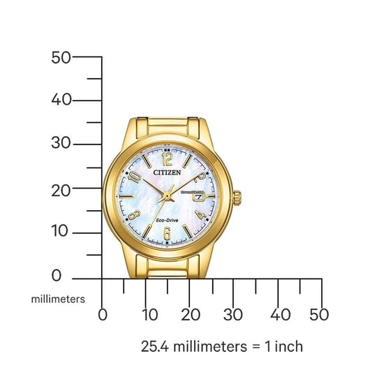 Citizen Damen Goldarmbanduhr FE1242-78D - Image 3