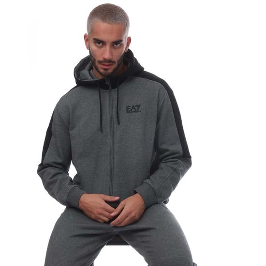 Men's Emporio Armani EA7 Logo Tracksuit in Grey