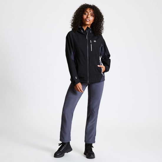 Dare2b Womens/Ladies Melodic II Lightweight Stretch Walking Trousers (Ebony Grey)