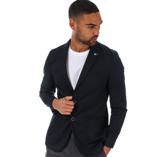 Men's Ted Baker Cliford Piece Dyed Cotton Blazer in Navy