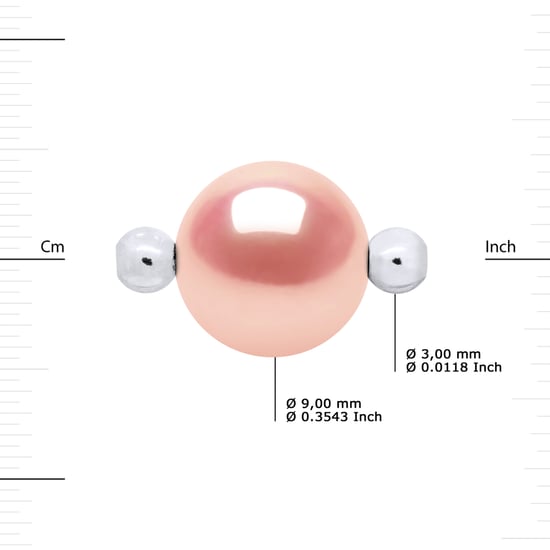 DIADEMA - Bracelet - Pink Nylon - Freshwater Pearl - Pink