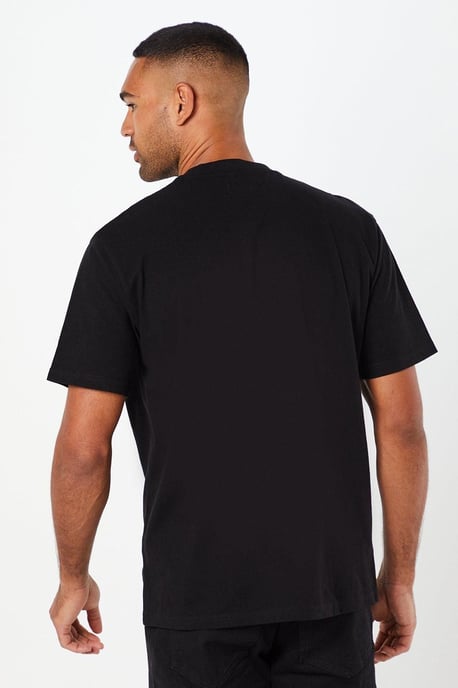 Burton Mens Black Cotton T Shirt Crew Neck Short Sleeve Versatile Casual