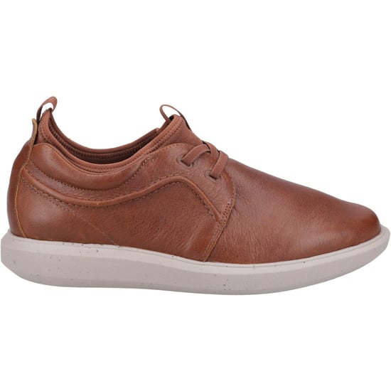 Hush Puppies Niles Leder Herren Schnürschuhe Cognac - Image 4
