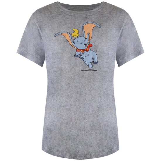 Disney Glücklicher Dumbo Damen grau T-Shirt - Image 1