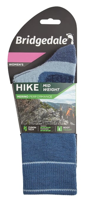 Bridgedale - Womens Wandern Midweight Merino Socken - Blau / Himmel - Image 2