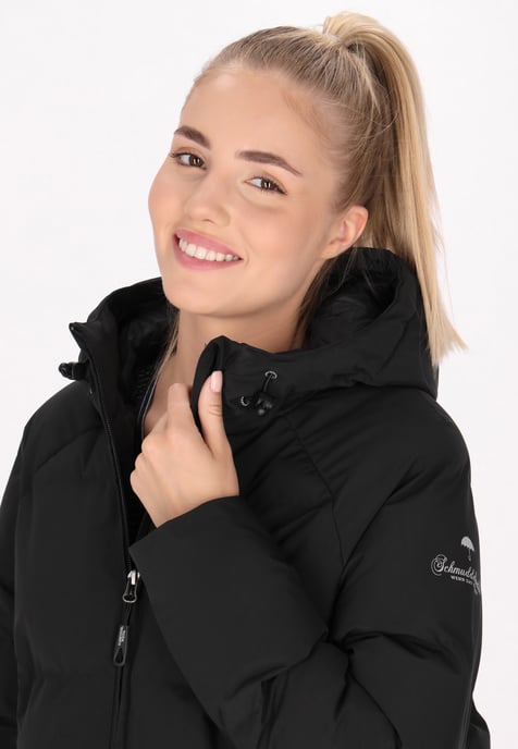 Schmuddelwedda Wintermantel Damen Schwarz - Image 5