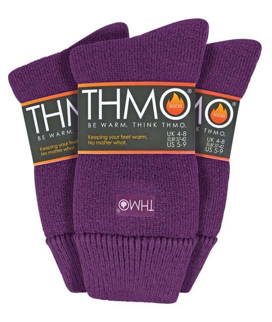 THMO - 3er-Pack Multipack Damen Dicke Winter Warme Socken mit Comfort Top - Image 1