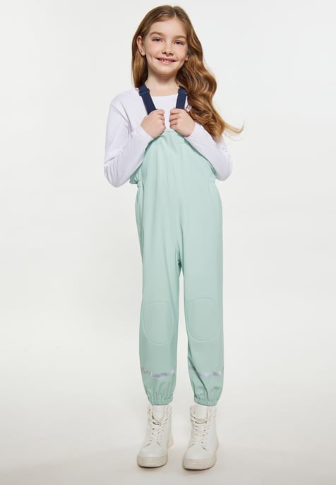 Schmuddelwedda Regenhose aus recyceltem Material Mädchen (Kids) Pastellminze - Image 2