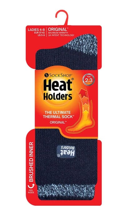 Heat Holders - Gemusterte warme Damen-Winter-Thermosocken 4-8 UK - Image 2