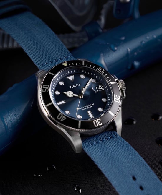 Timex Harborside Coast Herren Blau Uhr TW2W62700 - Image 5