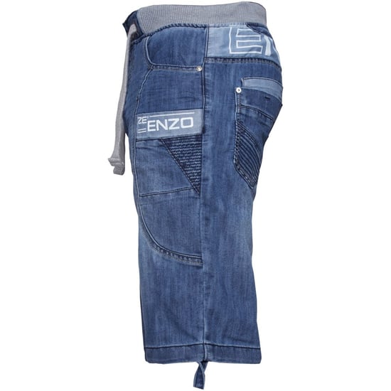 Elastische Herren-Denim-Shorts| Enzo Designer Menswear - Image 2