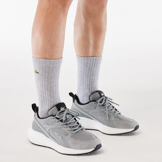 Men's Lacoste L003 Evo Trainers in Grey White