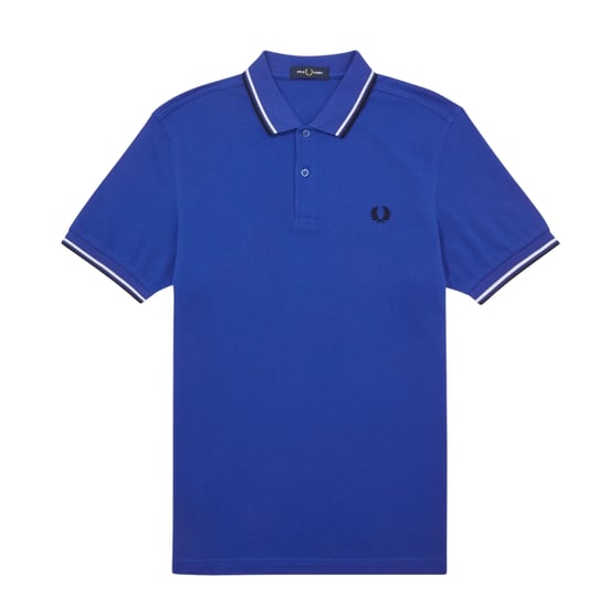 Fred Perry Twin Tipped M3600 K86 Blaues Poloshirt - Image 1