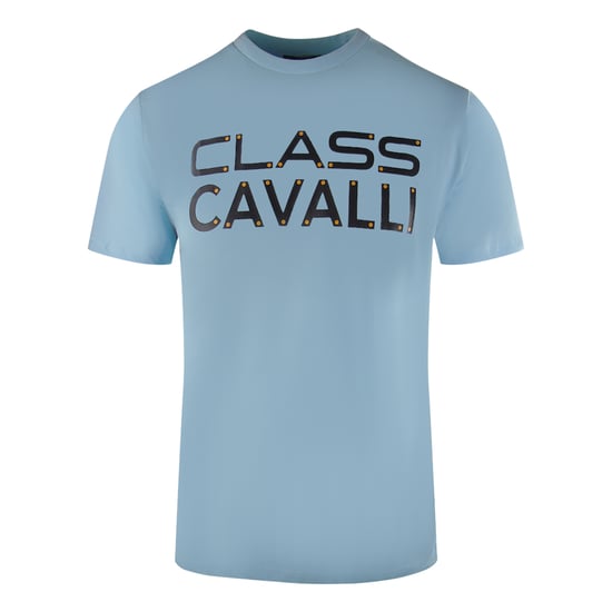 Cavalli Class Bolted Logo Light Blue T-Shirt