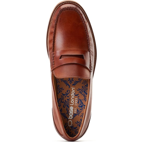 Base London Garfield Herren Mokassins aus gebranntem Tan-Leder - Image 4