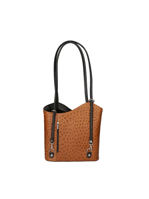 Gave Lux backpack women COGNAC/BLACK