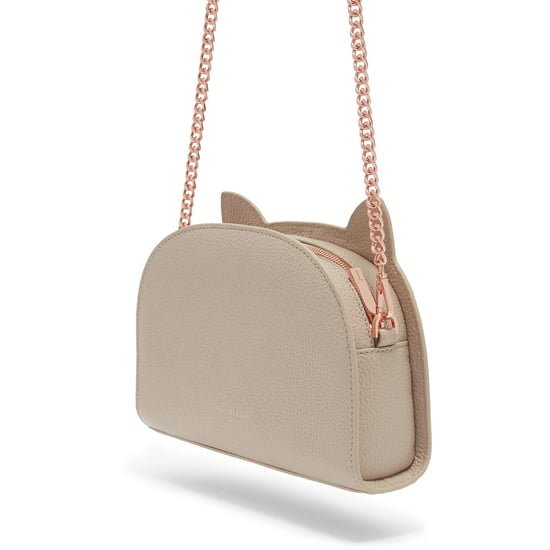 Ted Baker Kirstie Cross Body Leather Cat Bag in Taupe