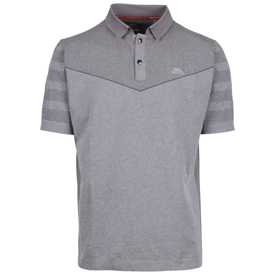 Trespass Mens Nab TP75 Active Polo Shirt (Grey Marl)