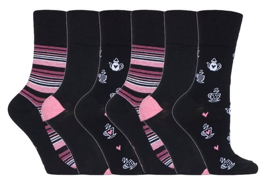 Gentle Grip - 6 Paar Damen Gentle Grip nicht elastische Socken - GG171 - Image 1