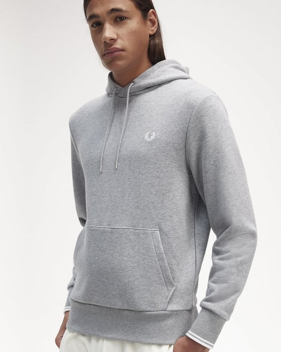 Fred Perry Herren Kapuzen-Sweatshirt mit Kontrastbesatz - Image 4