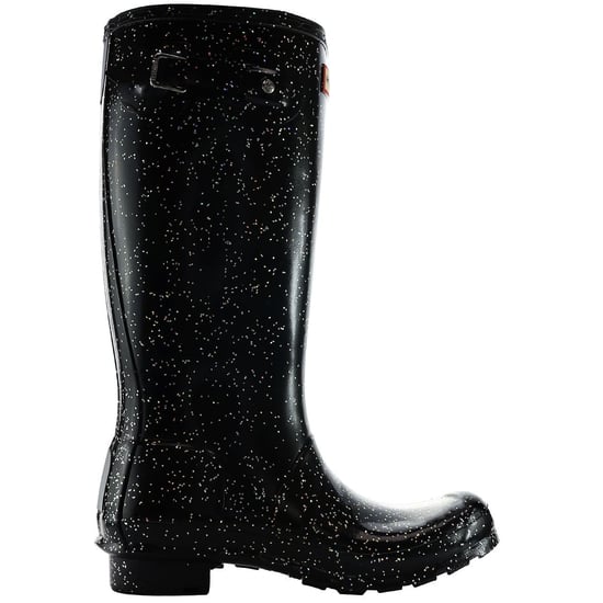 Hunter Giant Glitter Kinder-Gummistiefel, Schwarz - Image 1