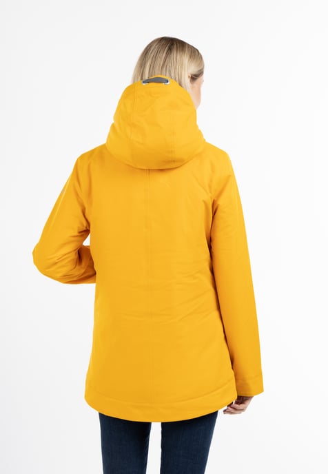 Schmuddelwedda Winterjacke aus recyceltem Polyester Damen senf - Image 4
