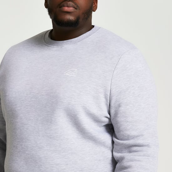 River Island Mens Sweatshirt Top Big & Tall - Grey