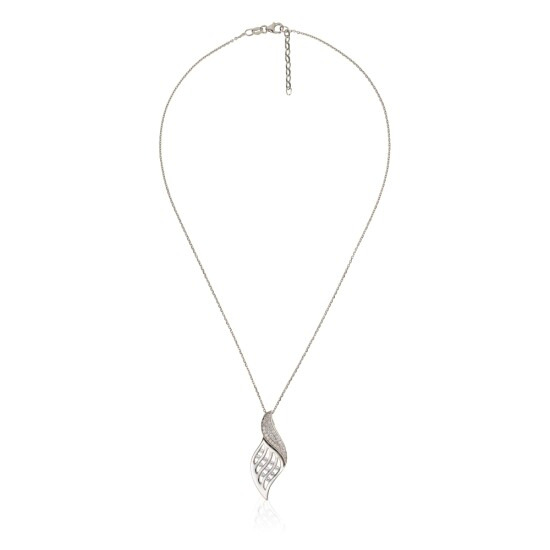 Orphelia Damen-Kette aus 925er Sterlingsilber mit Anhänger – Silber ZH-4778 - Image 3