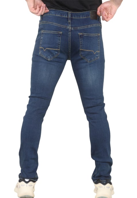 MYT Herren Skinny Fit Jeans Stretch Denim in Dunkelblau - Image 3