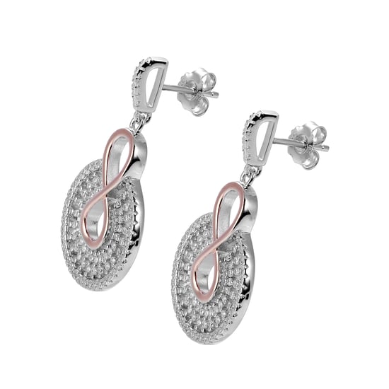 Orphelia 'Frida' Tropfenohrringe aus 925er Sterlingsilber für Damen - Silber/Rosé ZO-7437 - Image 3