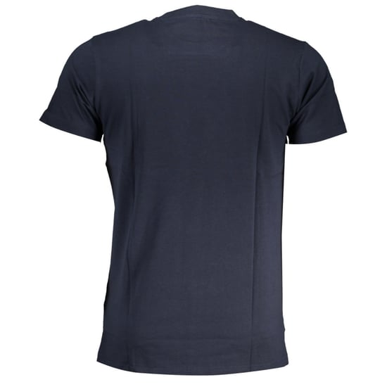Cavalli Class Fetziges Weißes Logo Navy Blau T-Shirt - Image 2